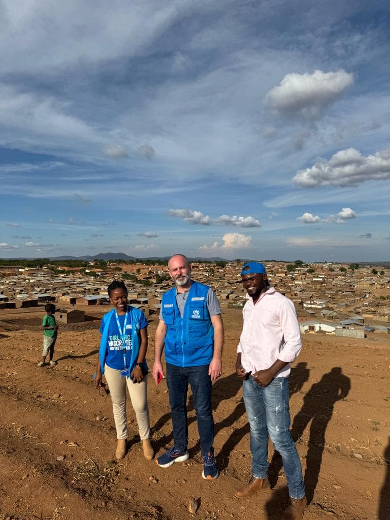 Overlooking the Dzaleka Refugee Camp, Malawi